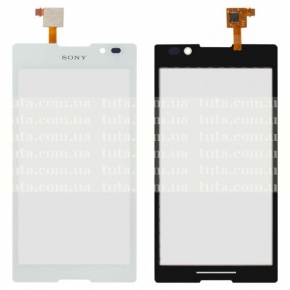 Сенсорный экран (тачскрин) для Sony C2305 S39h Xperia C, белый